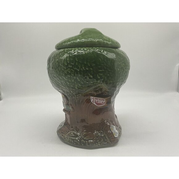 Keebler Vintage 1980's Elf Treehouse Cookie Snack Treat Jar Kitchen Collectible - Picture 6 of 16